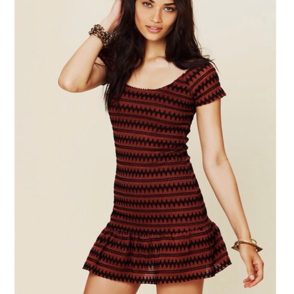 NWOT free people cozy day flounce dress